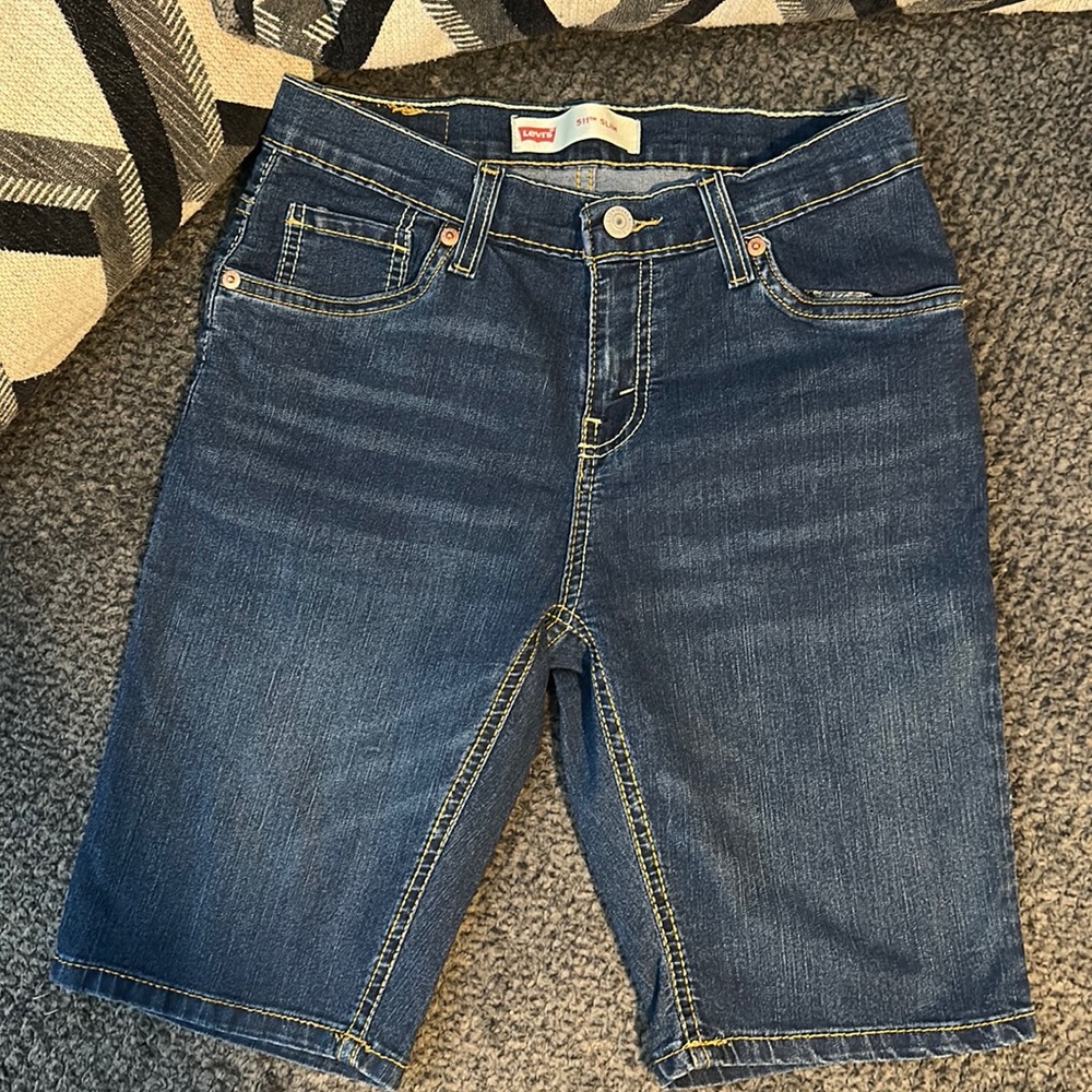 It’s Levi dark shorts size 14